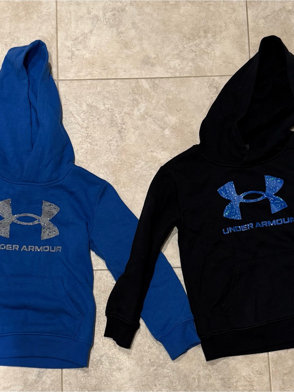 Under Armour Kids Hoodies in Blue and Black with Logo